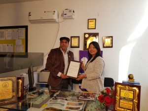 Mr. Rajan with Ms. Fulmer (Admission specialist at UNA).